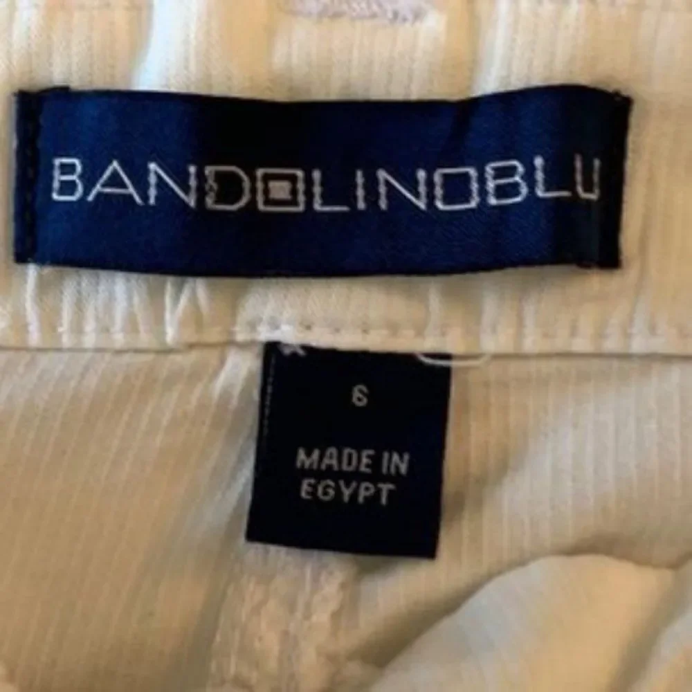 🆕 Bandolinoblu White Denim Stretch Shorts size 6